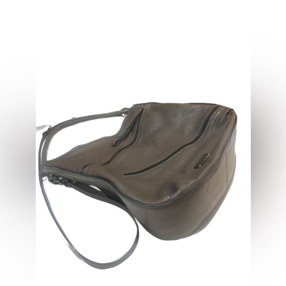 Marc by Marc Jacobs Serpentine Dark Gray Goat Leather Hobo Shoulder Bag - Picture 7 of 16